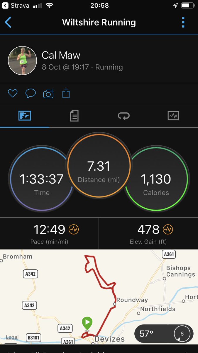 MawCal's tweet photo. After a looooong journey from up North I’m proud I got out and did this #100milesinoctober #mastersofmayhem #twitterchallenge #run #offroadrun #notrightinthehead https://t.co/Xh3aSB7ZVF