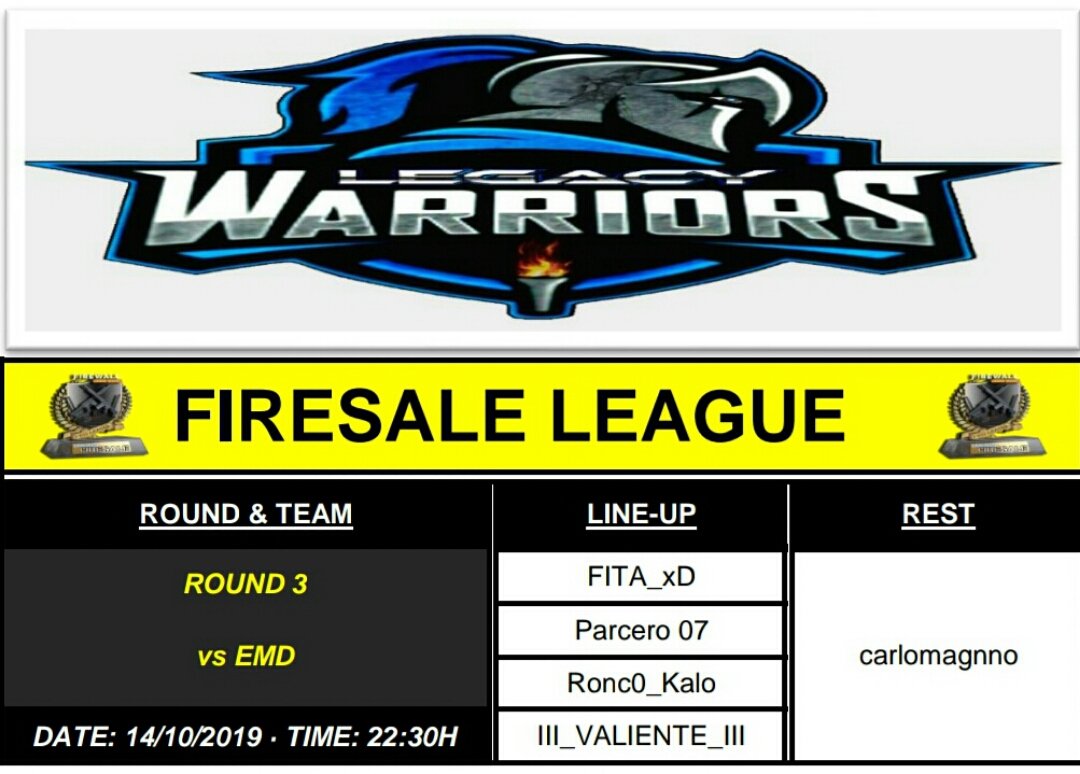 x_VALIENTE_x's tweet photo. The LEGACY WARRIORS are also ready for ROUND 3 of FIRESALE LEAGUE against EMD Team
#LegacyWarriorsVR #getyourhackon
@firstcontactent
#firewallzerohour #ESLOne #VRLeague #VResports #eSmarcon #PSVR #VRHispano #egamesvr https://t.co/GitOWYGrPI