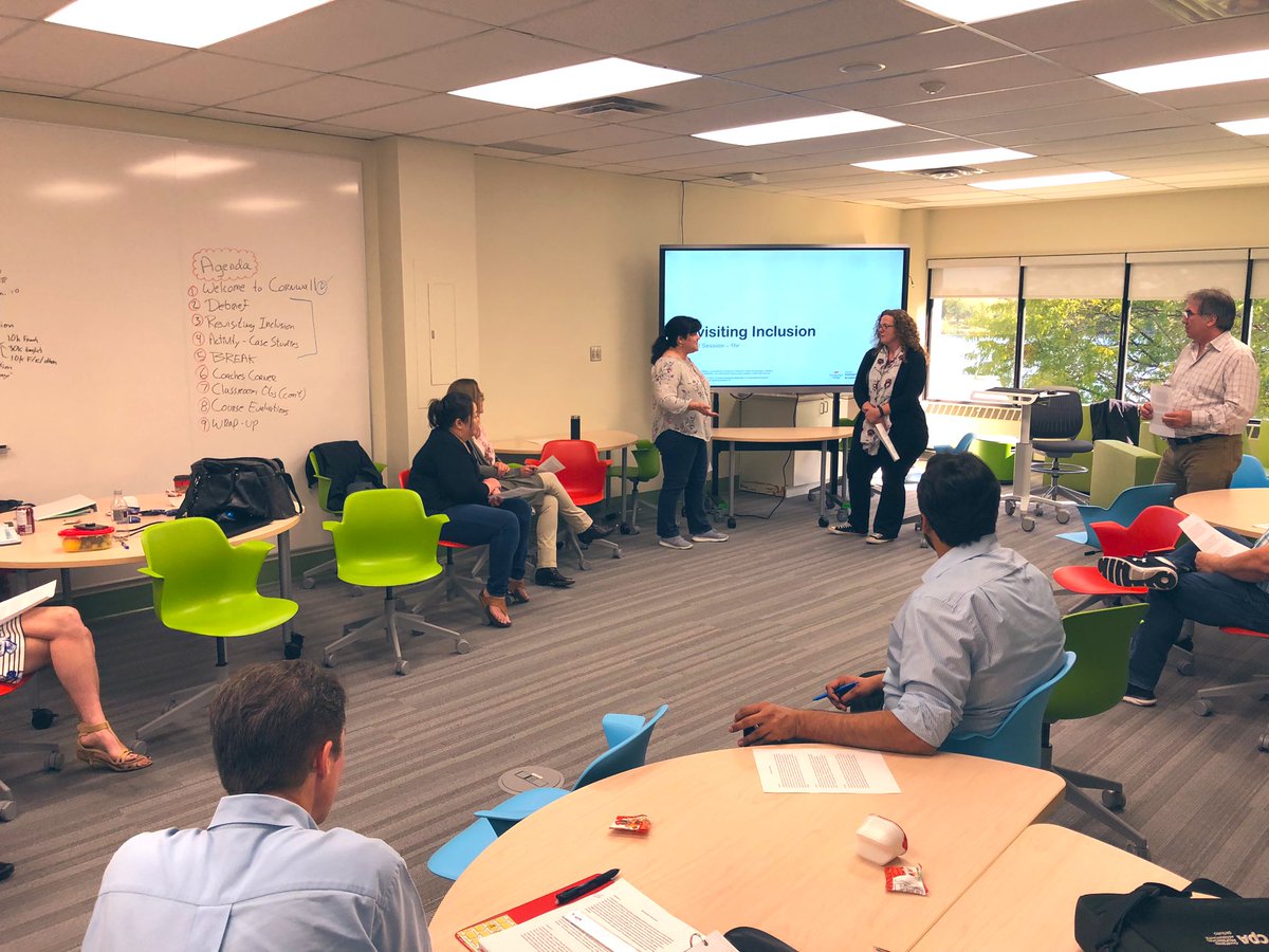 AndreSLeger's tweet photo. We had a great #CEPSLC session on the #CornwallCampus today - exploring #Belonging through role play, case studies, and teaching reflection... also had a great group picture using the new whiteboards! #ActiveLearning @whatsinsideslc @SLCTeachLearn https://t.co/bydNMj5MEW