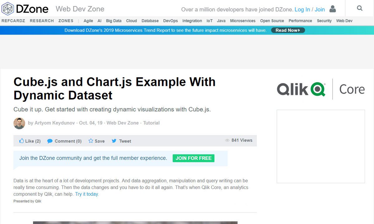 Devcide1's tweet image. Cube.js and Chart.js Example With Dynamic Dataset
#user #heroku #resultset #client #options #development
via @DZone
☛ amp.gs/A35e
