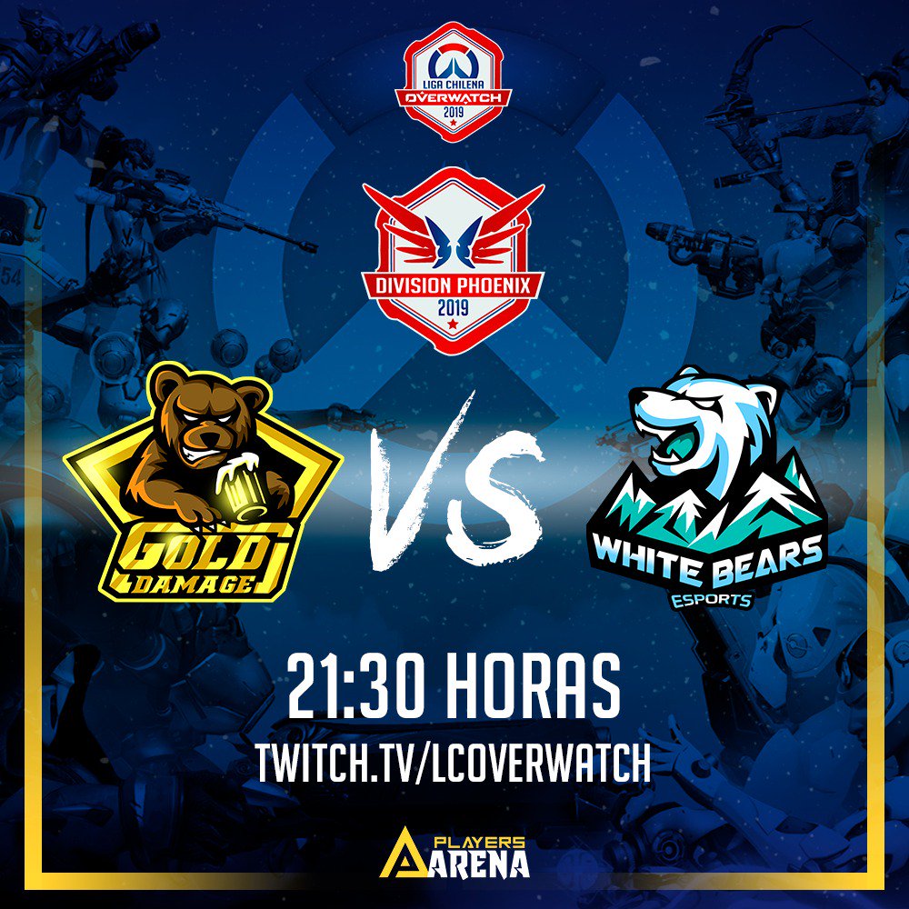 OrdnaelGG's tweet photo. Esta noche tenemos un nuevo encuentro de la #LCOverwatch!
División #Phoenix
#GoldDamage vs #WhiteBears
21.30 HS
https://t.co/CguE0WvXbe https://t.co/jy2DH6FQT7