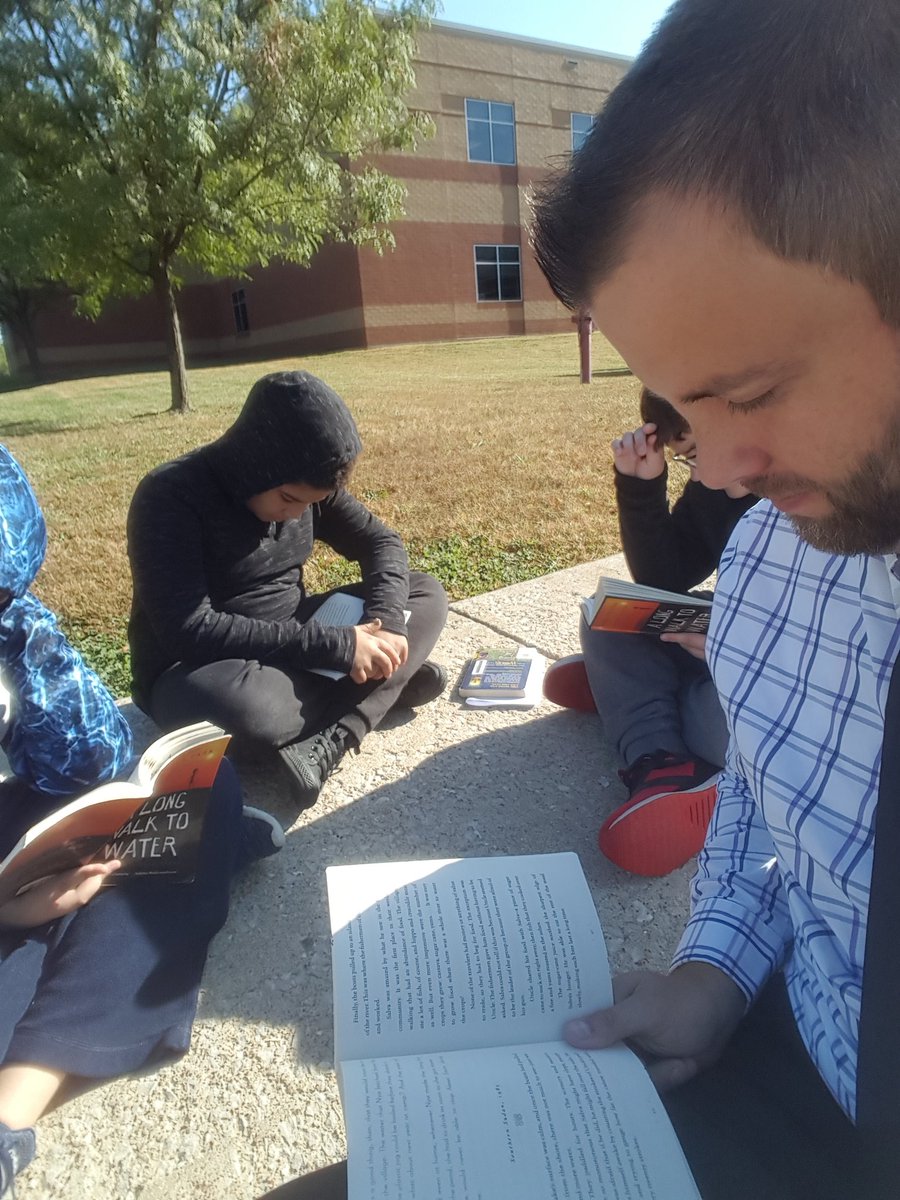 Starting today off with great...
Weather ✔ 
Book ✔
Students ✔
<a href="/MrsConrad1019/">Jen C</a> <a href="/BernardMiddle/">Bernard Middle MSD</a>