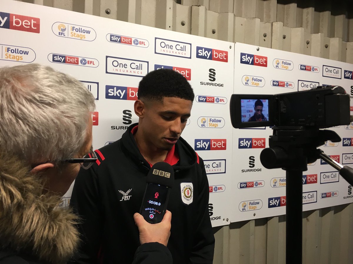 ThePeterMorse's tweet image. “There were about 30 away fans here and I think they were all my family! I loved it, it was a dream come true.” #CreweAlex