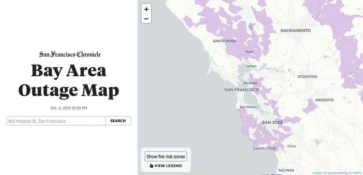 Could you lose power? Check our map of potential PG&E shut-offs to see if your house falls inside one of the zones: projects.sfchronicle.com/trackers/power…