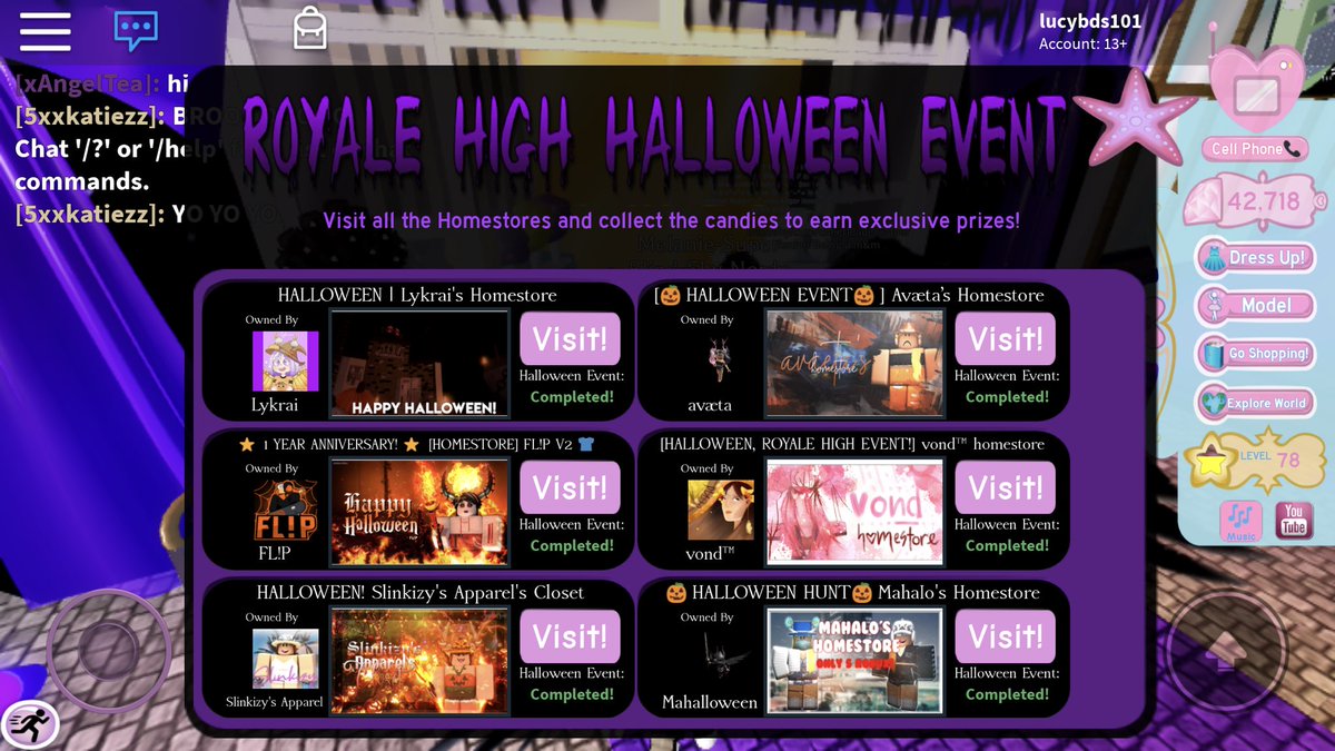 lucybds202's tweet photo. @nightbarbie Hi Barbie!! I did all of the candy hunts but I didn’t get the badge and I’m pretty sad about that cause I was looking forward into getting the badge and working on all of the home stores and not getting the badge at the end :( https://t.co/5qkw9ed8Er
