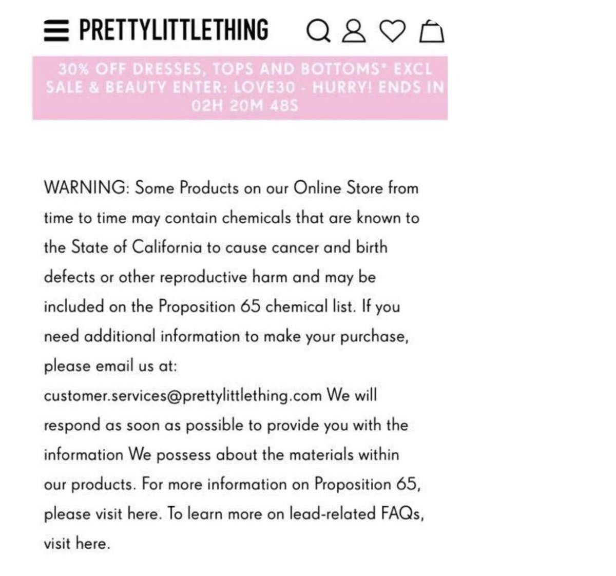 SukiBains1's tweet photo. This is horrendous. Do you know what’s in your clothes? #fastfashion #chemicals https://t.co/AECIEby3C2