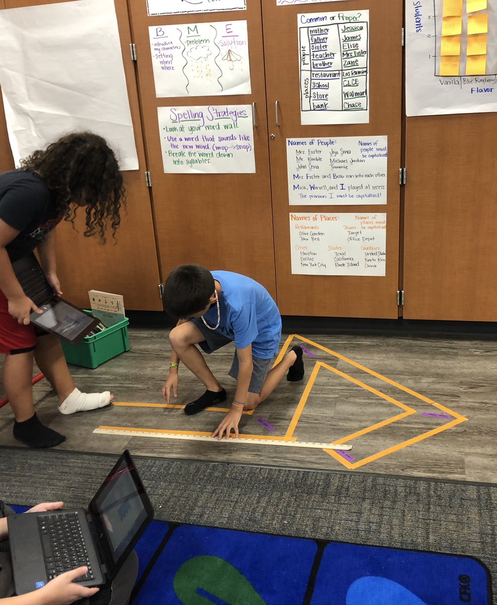 MrsFosterCLCE's tweet image. Thunderbotz programmers hard at work! Today’s challenge was to make a program for the floor maze. Can’t wait for our robot to be ready so we can try out our programs! @CLCEThunderbird #ccisdrobotics #clcethunderbotz