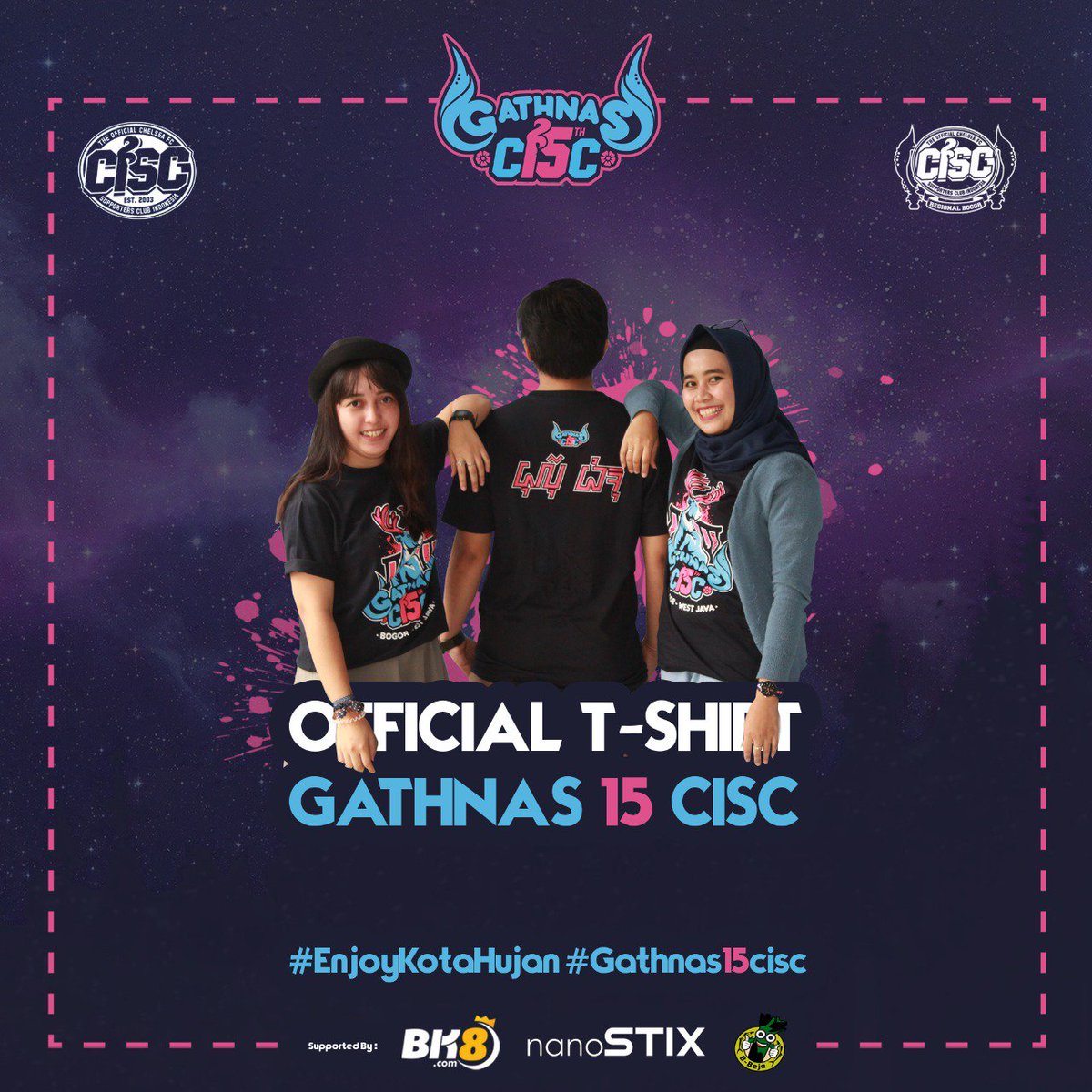 CISCkuningan_'s tweet photo. T-Shirt Ekslusif.

Hanya tersedia khusus untuk peserta Gathnas 15 CISC.

Yuk daftarkan diri kamu segera dan dapatkan T-Shirt-nya!

#ThisIsCISC
#GathNas15CISC
#ThePrideofCISC
#STIXwithCISC
#EnjoyKotaHujan https://t.co/RdyLKkk0jm