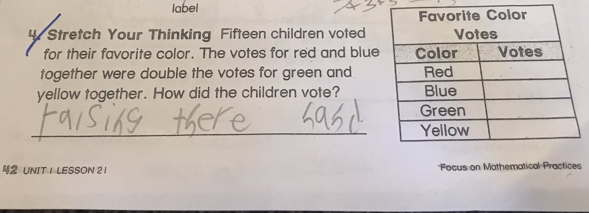 Love this answer!  #notwrong #kidssaythedarndestthings