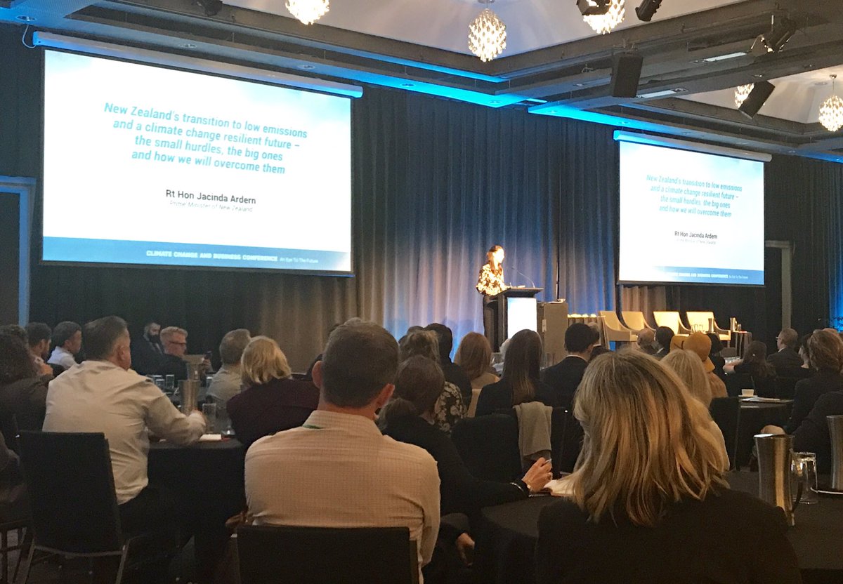 tehapua's tweet photo. Support from the top from @jacindaardern bringing #ccbc19 to a close - eye on the future @iagnz https://t.co/abUq2eDVdg