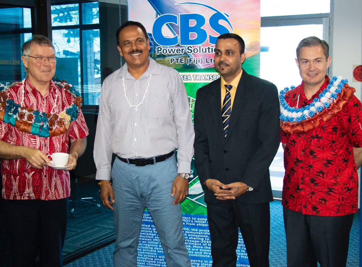 FijiTradeANZ's tweet photo. Last week @fijiconsulate traveled to #Fiji to participate of the NZFBC Business Mission 2019. While in Suva the delegates accompanied the Minister of Trade in NZ Mr. @DavidParkerMP during his visit to @purefiji and CBS Power Solutions facilities. Thank you for having us! https://t.co/9fGSVtZlZe