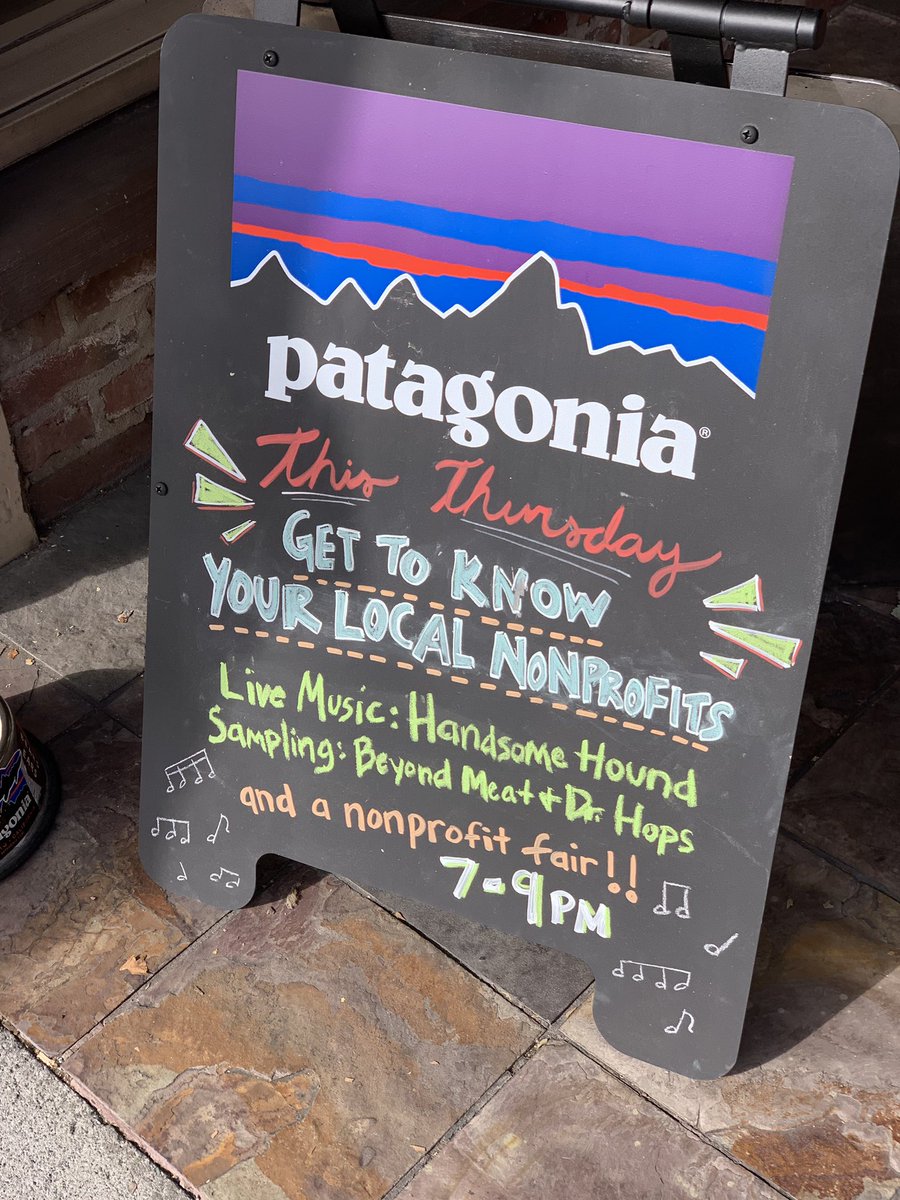 Patagonia sign.