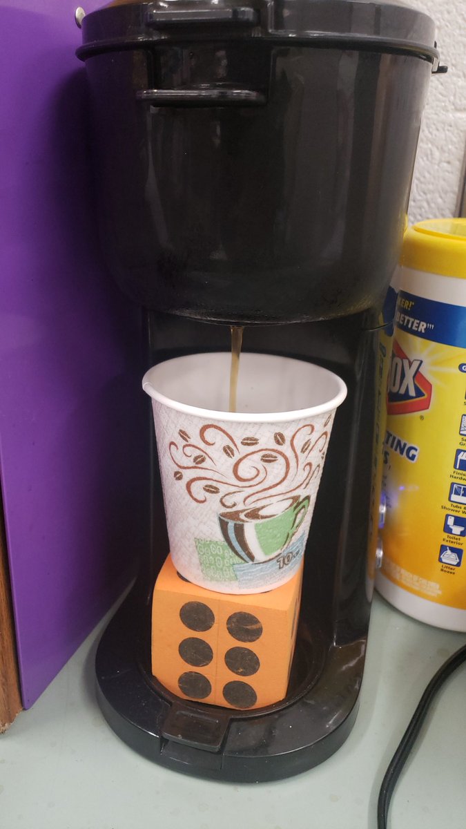 mrsbriwaters's tweet photo. I had a moment today where I felt like a semi genius! My own personal STEM project. Lol See a problem...solve a problem. Coffee won't splatter any more! #teacherlife #problemSolving #seeaneed https://t.co/9AHhW8ZY57