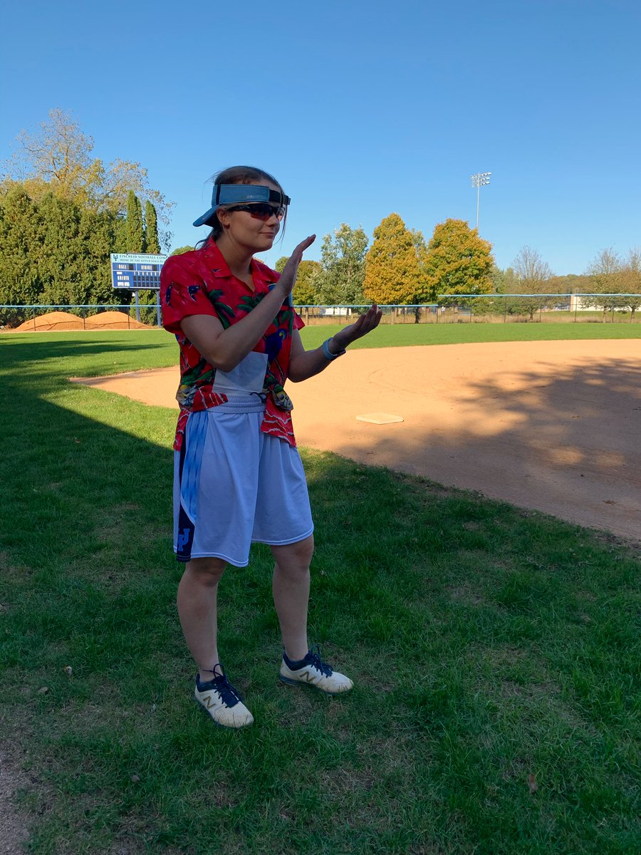 UIU_Softball's tweet photo. Game 2️⃣ of Peacock World Series which means it was team dress up day!

Team 1️⃣ were 12u Rec League kids🥎
Team 2️⃣ was a rainbow🌈
 And @FrenetteKaylee rocked as the 3rd base coach!!!

The series is currently tied 1-1. Tomorrow is for all the marbles!!

#OurFault #LeaveEmShook https://t.co/ve0d3a7N8X