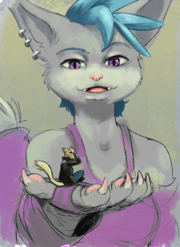 Radelart's tweet photo. #radelart #cat #female #macrophile #microphilia #sfw #furry #anthro #greys #80s #sketch https://t.co/UuvdS33PNb