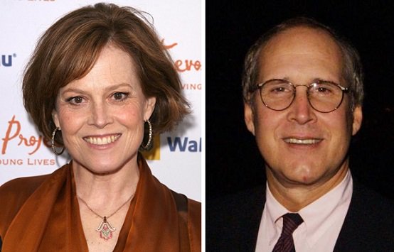   HAPPY BIRTHDAY !  Sigourney Weaver  and  Chevy Chase 