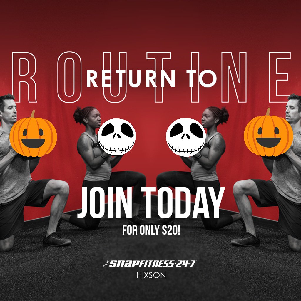 SnapFitnessTN's tweet photo. Cooler weather is finally here and that means our Fall can finally start. Fall Back into Fitness at Snap Hixson this week for only $20 and get a FREE Roadmap Assessment a d a FREE Group Class!

Hurry this offer ends Saturday at 3:00 pm!

#snapfitnesshixson #snapnation #hixson https://t.co/WP1cZSbGrW