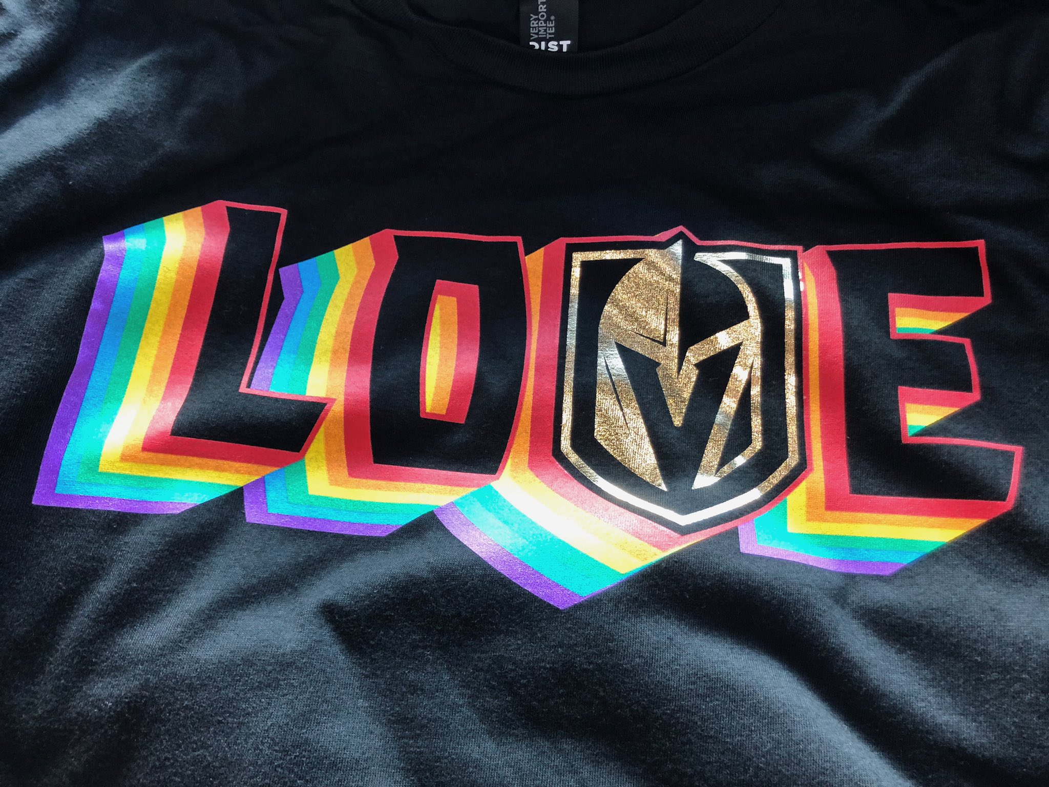 LGBTQ+ Vegas Golden Knights is love pride logo 2023 T-shirt, hoodie,  sweater, long sleeve and tank top