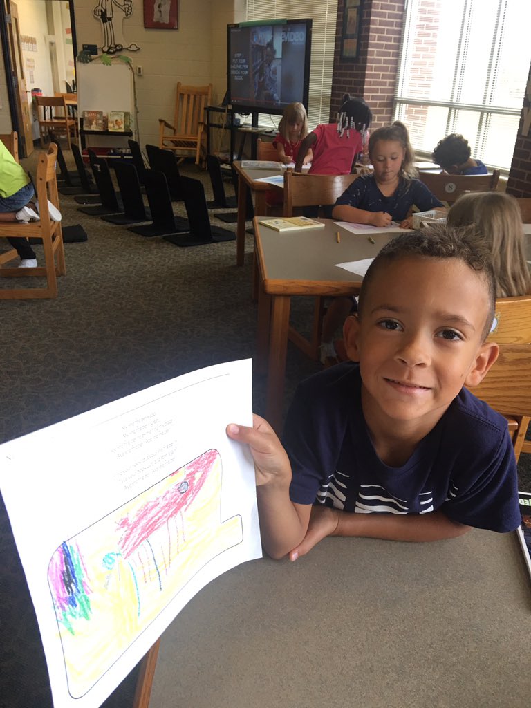 library_sut's tweet photo. Kindergarteners are learning how to use “shelf-helpers” this week! So they created their own!! Aye...shelf helper! #wildaboutbooks #itsajungleoutthere @sutscotties @cathyroo2 https://t.co/1dRVpsPy2d