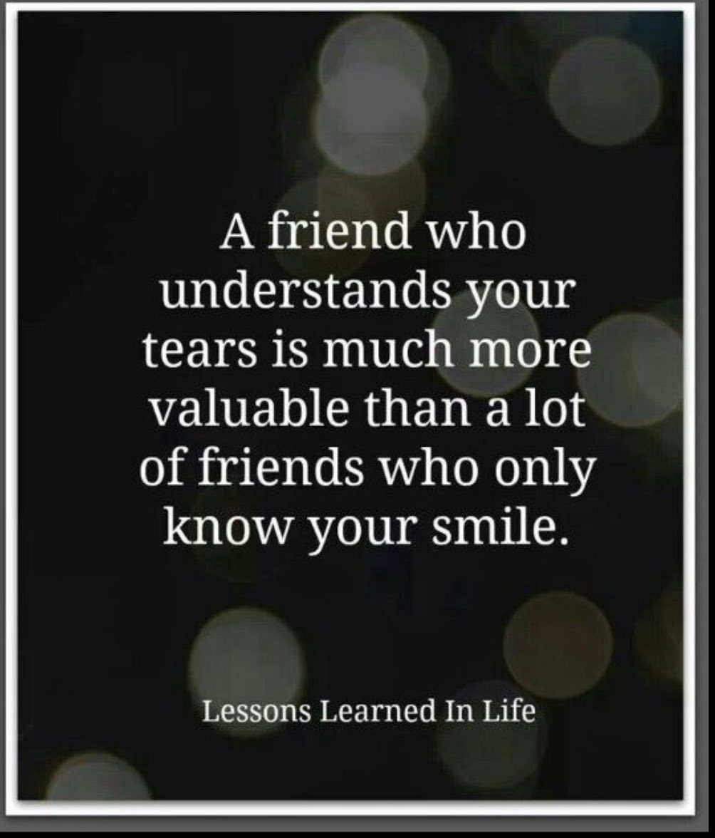 I’ve seen this so much these past few weeks.

Amazing friends who’ve been there for me to wipe away the tears & genuinely taken time out of their days to support me & made me talk but truly listened❤️

#TrueFriends
#GenuineCare 
#NeverTooMuchToAsk 
#ItsOkNotToBeOk 

Thank you 💕