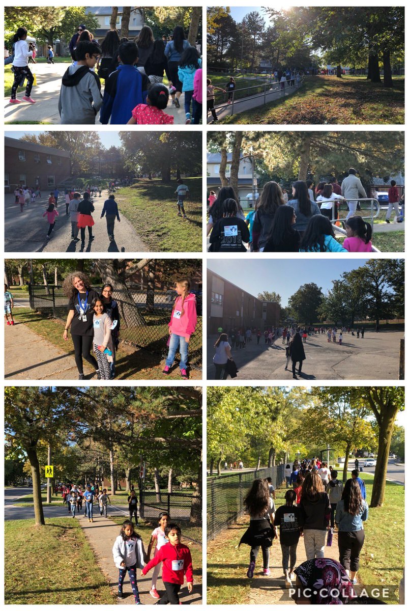 NikkiMadgett's tweet photo. A beautiful day to pay tribute to the amazing Terry Fox with @ThornwoodPS staff and students walking and running to support such a great cause. Our families and friends impacted by cancer were in our hearts and prayers today. https://t.co/nIrtjYzXkt