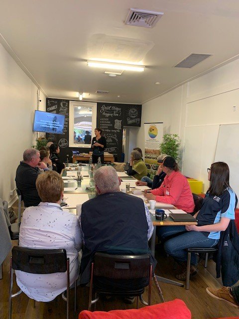 Last night in Swan Hill. Sarah Nolet internationally recognized food systems expert from Farmers2Founders, shared techniques on how to turn an idea into a successful business-16 ppl attended & had a great night! We have workshops today at Moulamein 2-5pm & Wakool 6-9pm.