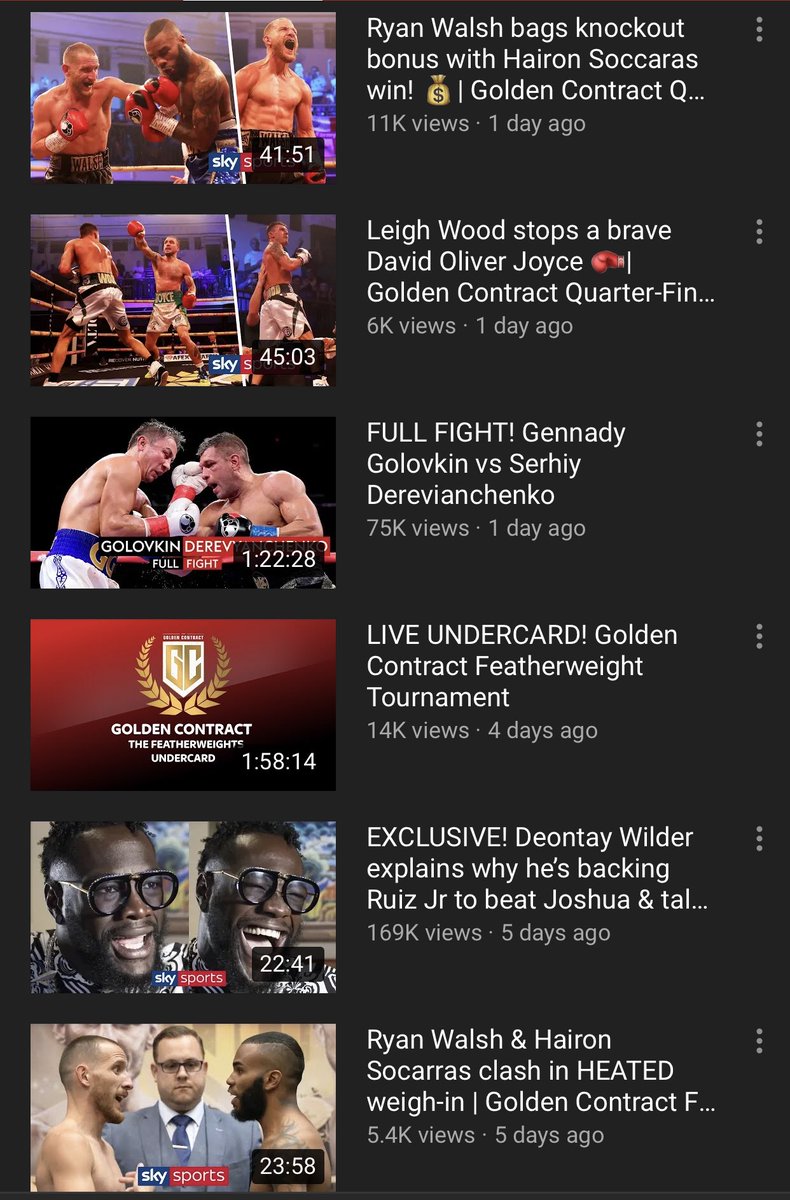 BenmitchellF's tweet image. Can not say “Youtubers are mocking this sport” when in the space of 12 hours all the videos have over 200k views while some boxing videos struggling to get 6k after 1 day 👀 #KSILoganPaul2 @Callux @KSIOlajidebt @LoganPaul @EddieHearn
