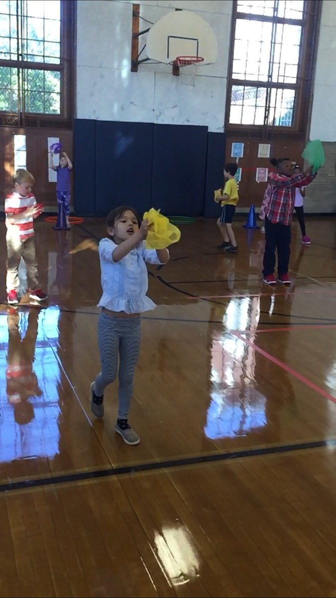pyppefernway's tweet photo. Watch, Reach, Pull it in! Second grade students exploring the connection between hands, eyes, and feet catching at various levels. https://t.co/fDSOKox3xK
