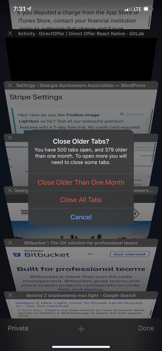 JonathanLburton's tweet image. If you’ve ever wondered how many tabs you can open in Safari… turns out it’s 500. #tooManyTabs #tabOverload
