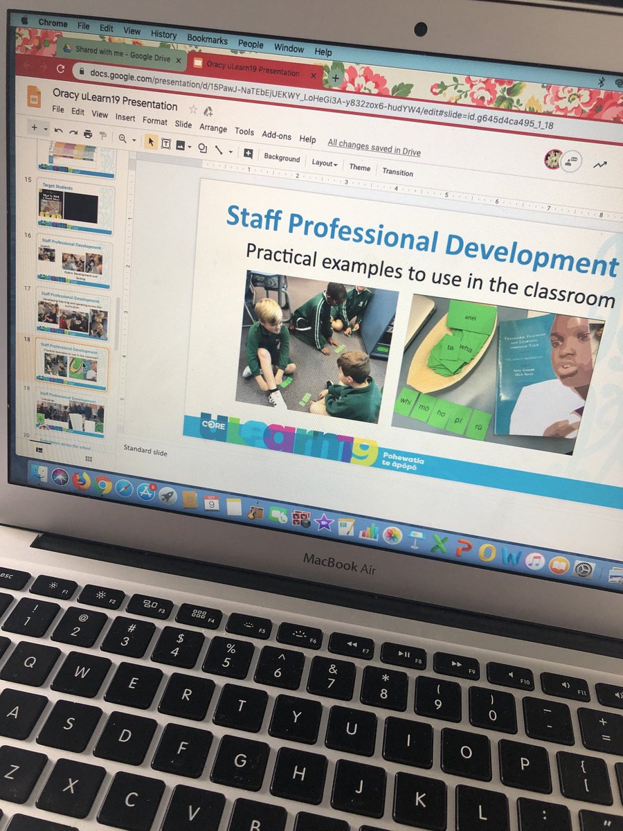 Finalising our presentation for ⁦#ulearn19 . ⁦<a href="/TrudiBrowne/">Trudi Browne</a>⁩ ⁦<a href="/educationhubnz/">The Education Hub</a>⁩