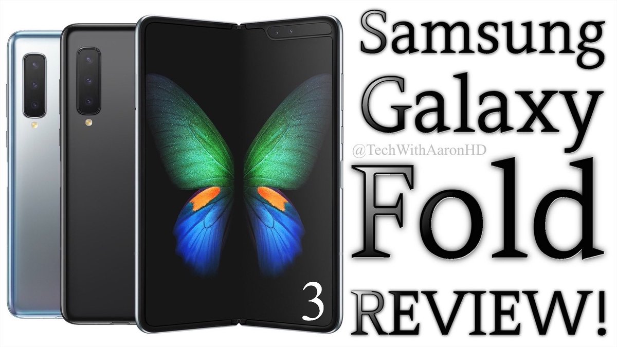 TechWithAaronHD's tweet image. Which picture should I use as a thumbnail for the #GalaxyFold Review... 1,2,3 or 4?