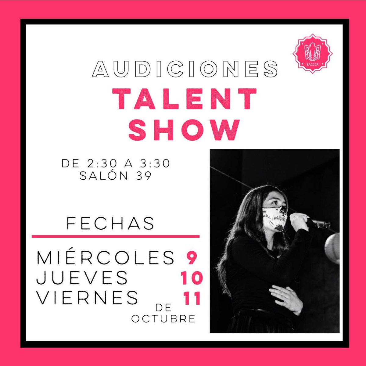 sa_cccr's tweet photo. TODOS INVITADOS A COMPARTIR SU TALENTO!!💗👁 https://t.co/yHJRtZml8K