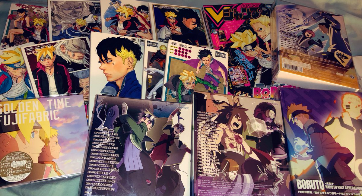 Saoud With The Addition Of V Jump Volumes 8 9 And Dvd Box Sets 4 5 My Japanese Collection Of Boruto Is Complete Happy To Support The Japanese Editions