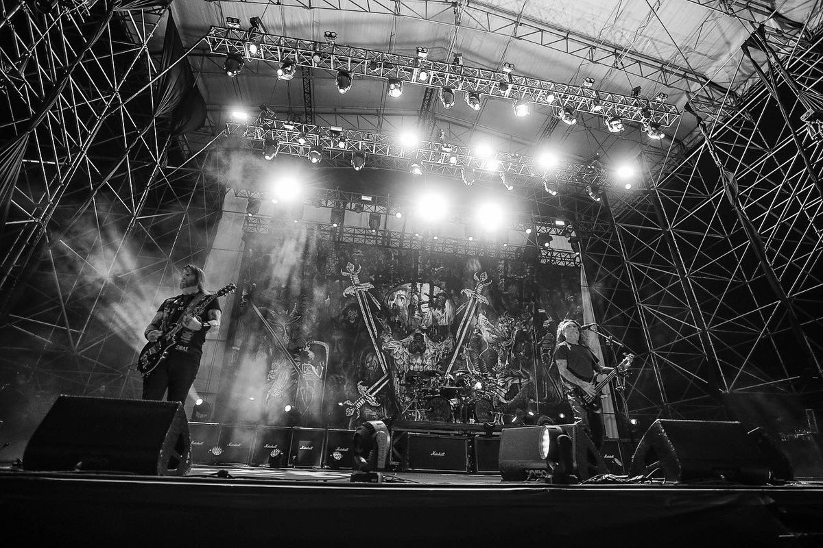 Una despedida explosiva la que tuvimos con #Slayer en #SGL2019 y hoy cerrando su Final Tour en Viña del Mar 🤘🏾 ¡Gracias por tanto!
Fotos por <a href="/muller_foto/">carlos müller</a>.