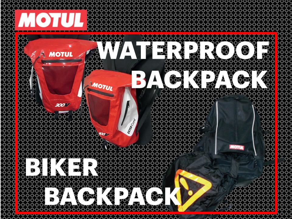 MOTUL BACKPACK SERIES】 MOTULグッズにはバックパックがあります。 一