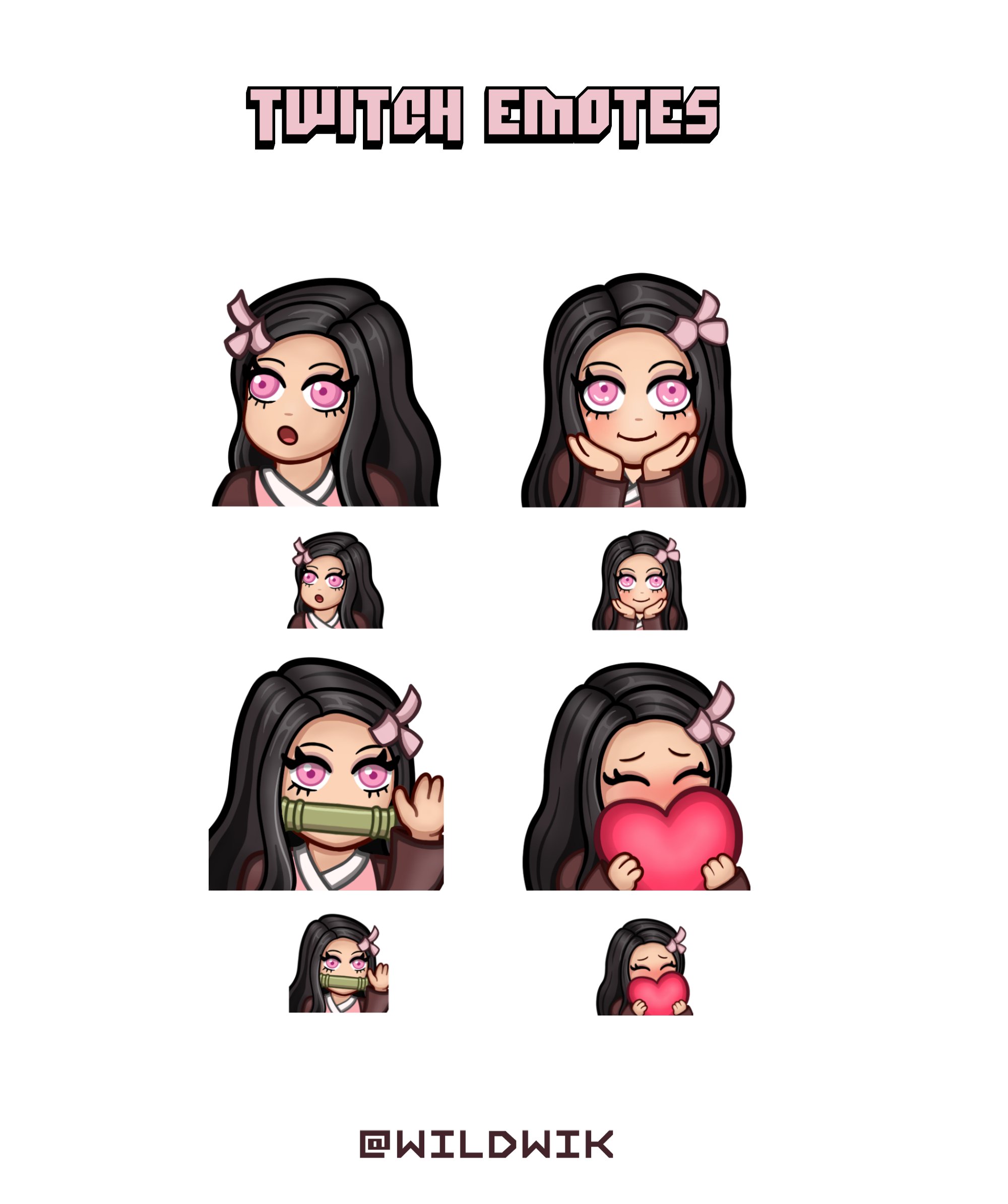 Kimetsu No Yaiba / Demon Slayer Emotes Twitch on Behance