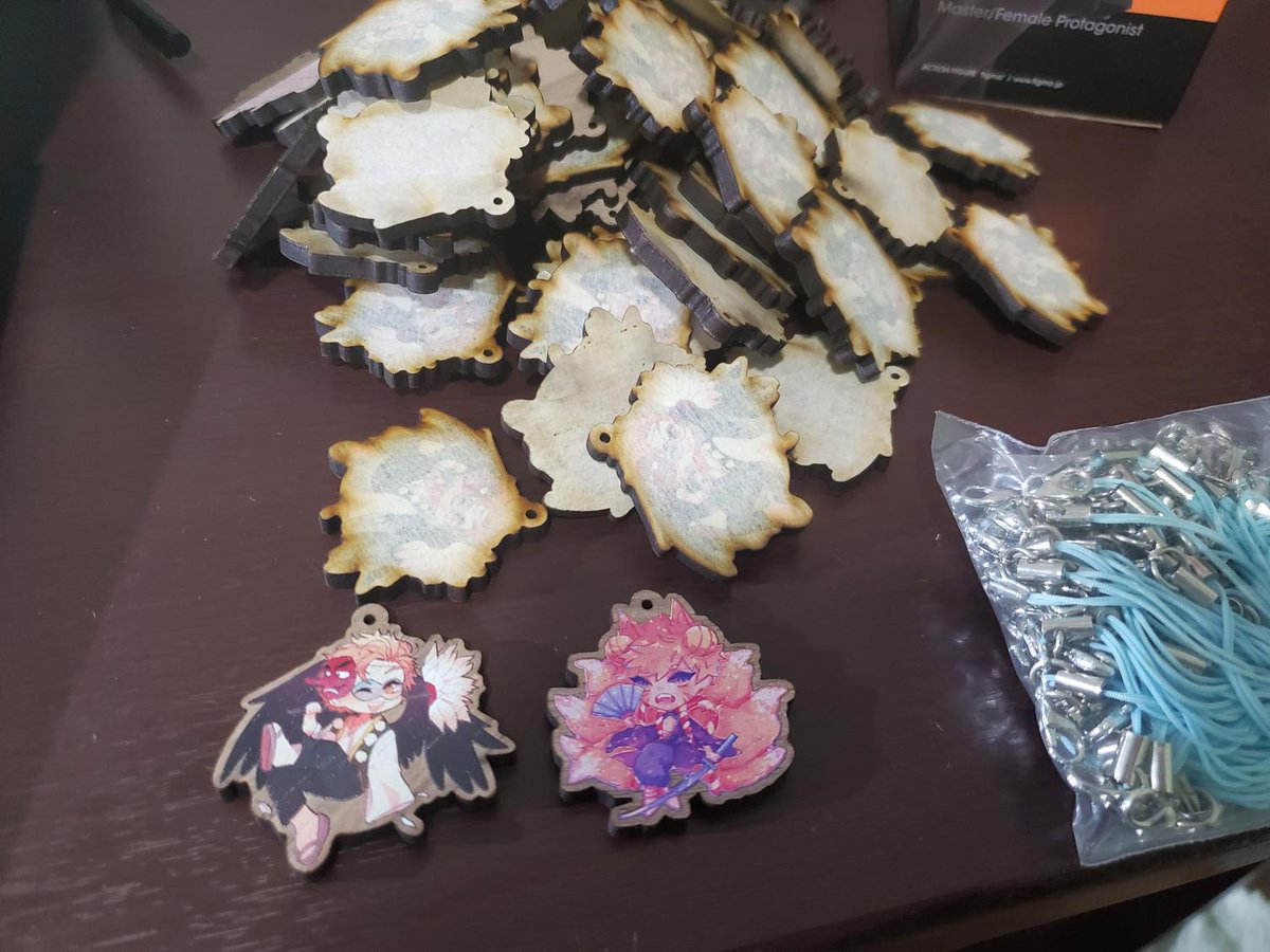 Charms are here and finally all strung!  They’ll come in individual baggies once those arrive as well.