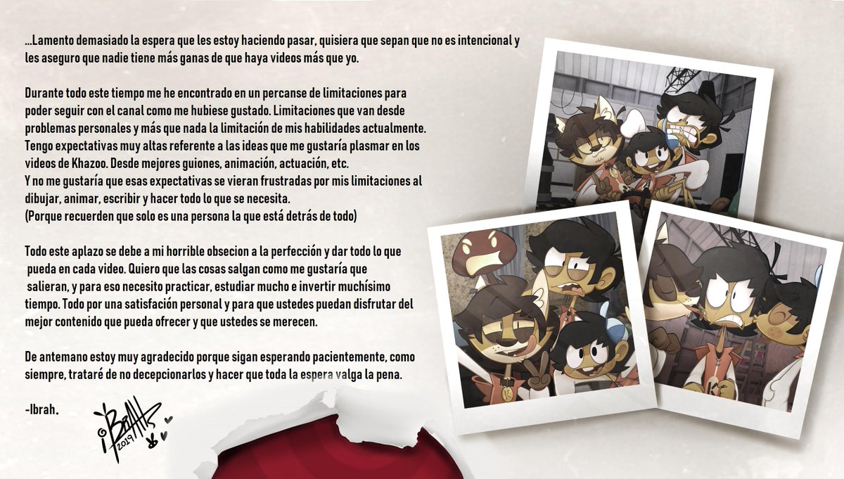 Khazoo_R's tweet photo. Queridos 4 seguidores a los que aún les interesa ¡ KHAZOO !... https://t.co/z5VtFkgiII