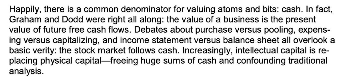 aashaysanghvi_'s tweet photo. From @mjmauboussin: "Atoms, Bits, and Cash" (1999)

https://t.co/c7y3sES0nG https://t.co/JmBGYNfEPL