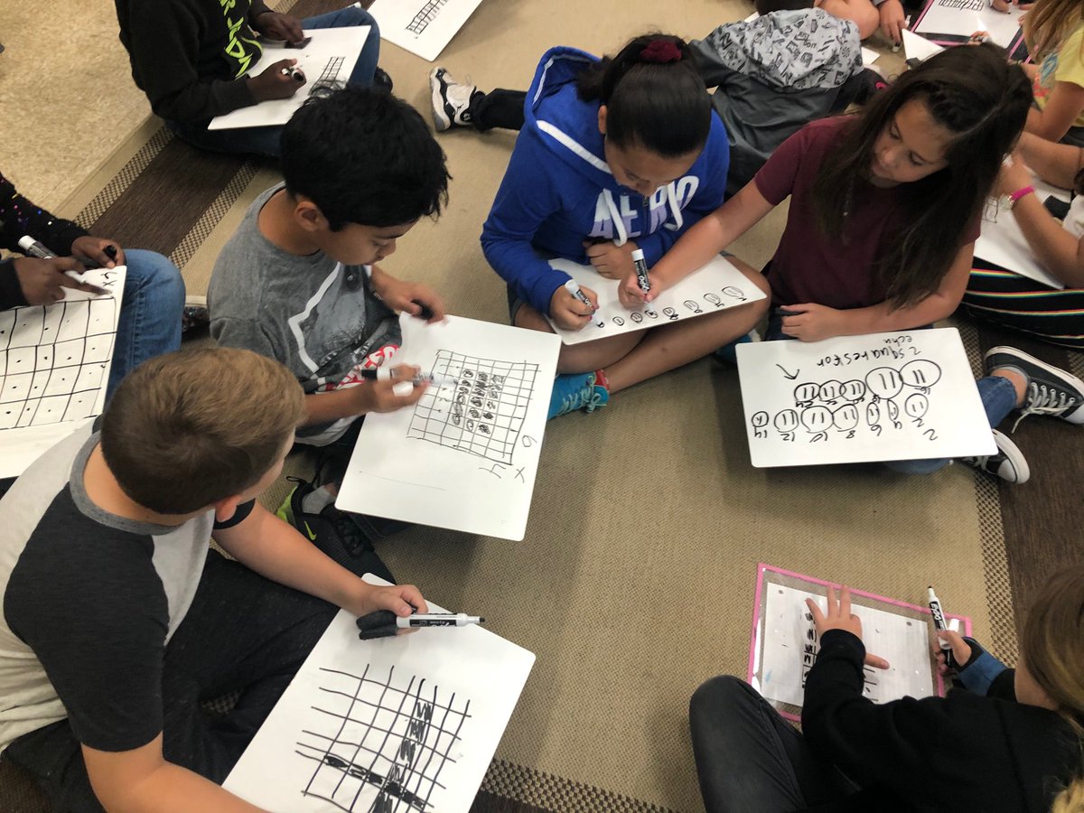 puglisilife's tweet photo. Students explored our new unit on multiplication today. To begin, students used manipulatives and graph paper to demonstrate multiple ways to solve problems! 

#PDineffect https://t.co/tq61IWjHlW