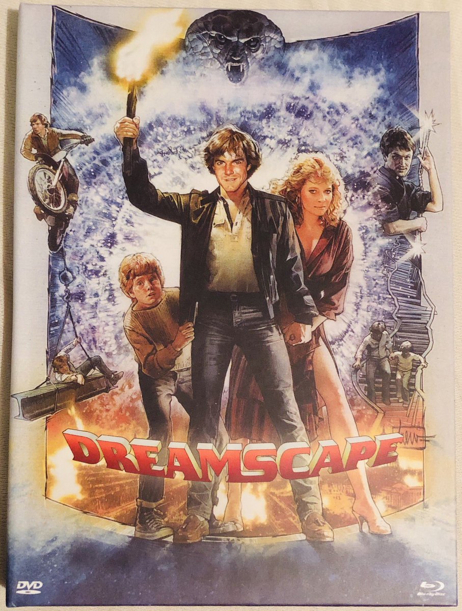 CNKellerbach's tweet photo. DREAMSCAPE - #turbinemedia #mediabook with three #covervariants just got released in #Germany . For the #booklet I analyzed the 80s-nightmare-scenarios and wrote about the different making-of-aspects of the production.
#dennisquaid #katecapshaw #christopherplummer #dreamscape https://t.co/H1DWXDfncy