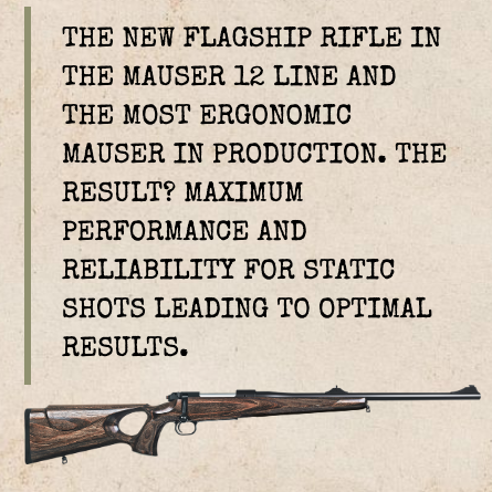 Mauser_USA's tweet photo. The Mauser 12 MAX combines maximum stability with sophisticated ergonomics. Its specially designed thumb hole stock has palm recesses on both sides so the shot can also be taken perfectly with the offhand if needed.

#mauser12 #mauser12max #mauserusa #huntingrifle #mauserrifles https://t.co/TvE8nbVEcC