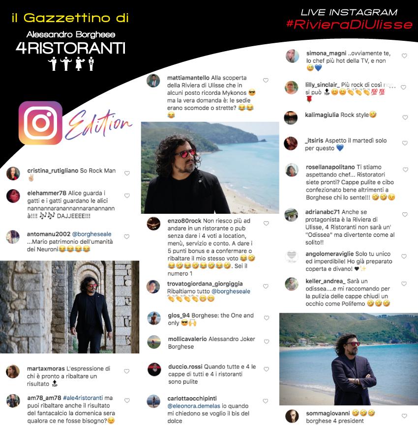Grazie a tutti voi! Con i vostri commenti confermate #Ale4Ristoranti come il programma di cucina più seguito e mi fate ribaltare dalle risate! With your comments you confirmed #Ale4Ristoranti as the most followed cooking program and you make me 'reverse' with laughter! Hahaha 😉
