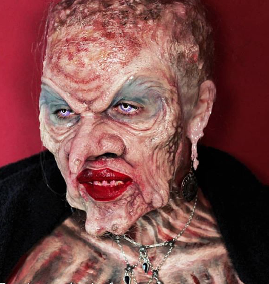 ✨Grand High Witch makeup by the incredible and super lovey Metamorphosia FX. Can not wait to see the redesign of this character on Anne Hathaway! ✨