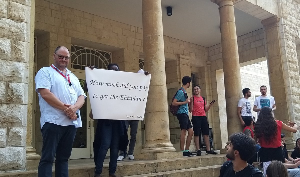 hanihassan26's tweet photo. Day 2 of the anti-discrimination campaign led by @AUBMEPI scholars and their colleagues from the #AUB African Club @AubClub
Simply phenomenal work, kudos one and all!
@martasser @AUB_Lebanon 
#حملة_مناهضة_العنصرية https://t.co/97NHuCTMRo
