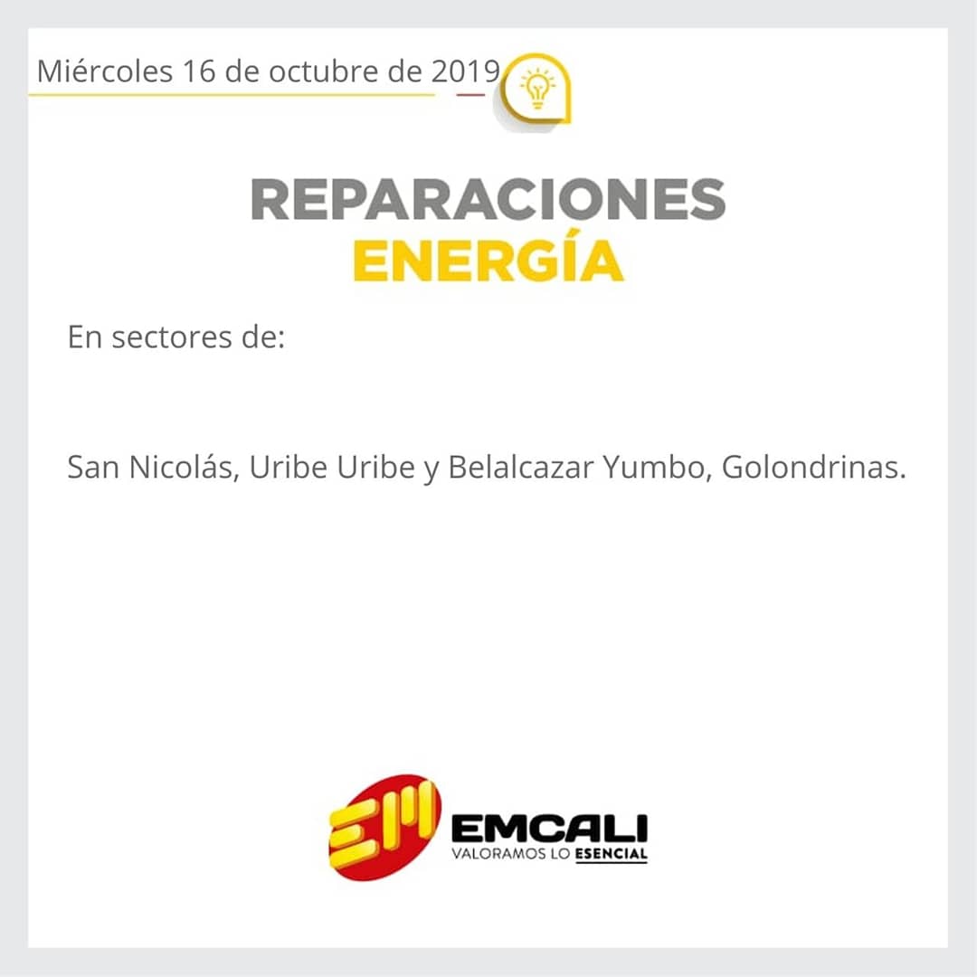 calioknoticias's tweet photo. #ReporteEmcali
TRABAJOS EN ACUEDUCTO Y ENERGIA ❗
Tener presente los sectores donde se harán labores de mantenimiento y arreglos. 🆗 @EMCALIoficial https://t.co/s5OExDcDwS