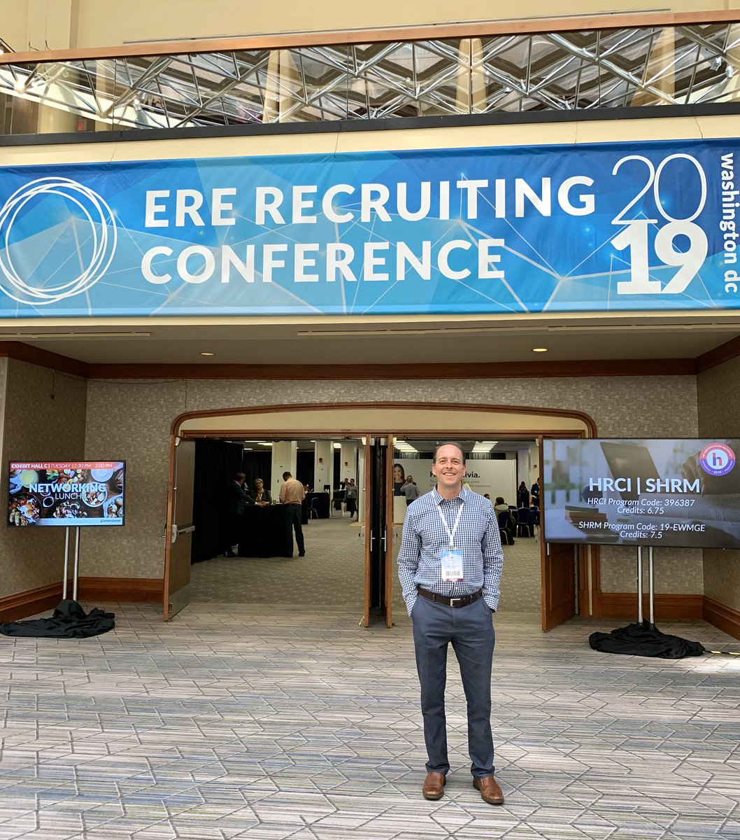 Enjoyed the first day of the <a href="/ERE_net/">ERE.net</a> conference in Washington D.C. Looking forward to seeing what day 2 brings! #ererc #recruiting