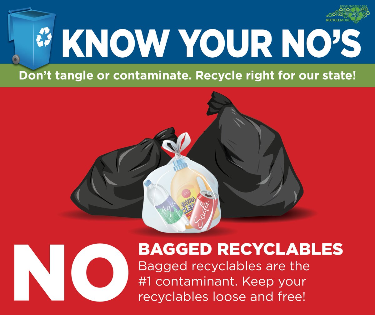 bagging recyclables