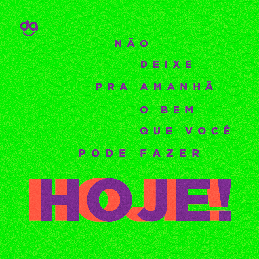 Não espere para amanhã, venha fazer a diferença HOJE! A Academia da Vida está te esperando de braços abertos.