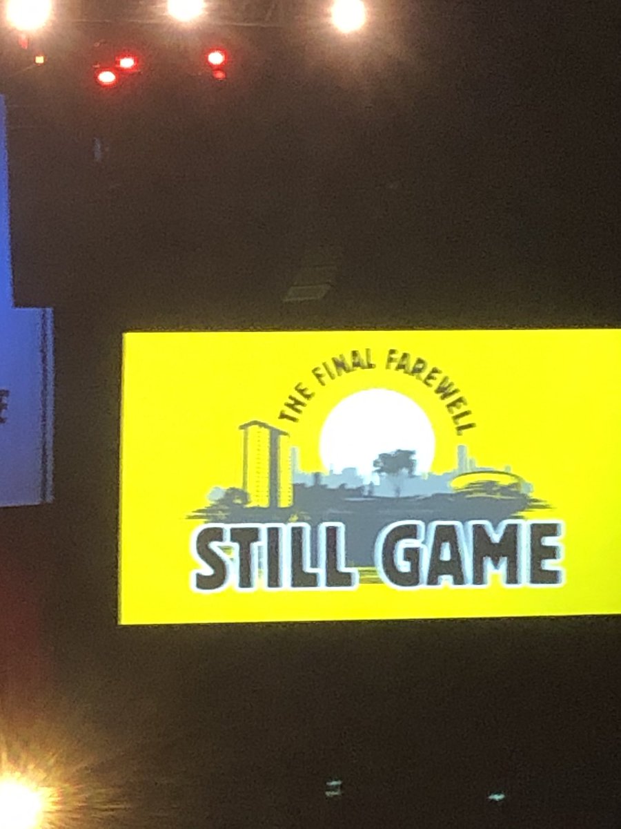 alby_yak's tweet photo. #StillGamelive #StillGame great to see still game at the @TheSSEHydro https://t.co/tW6AhIDI5E